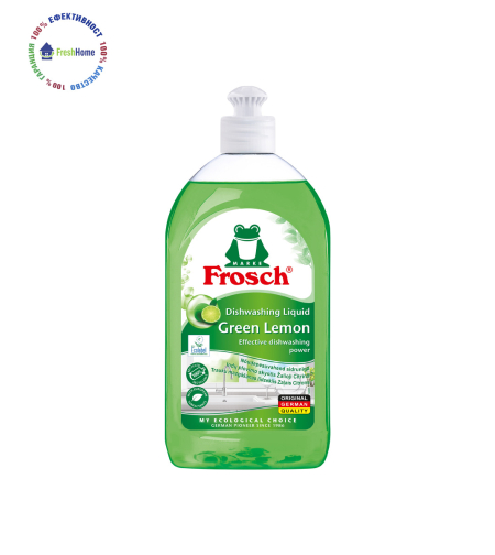 Frosch GREEN LEMON Dishwashing liquid препарат за домакински съдове, 500 мл.