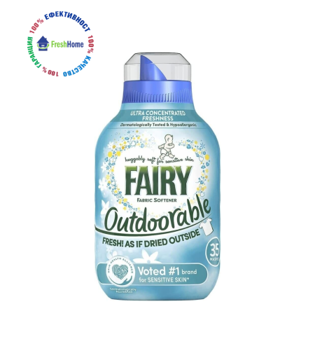 FAIRY Outdoorable Fabric Softener омекотител за тъкани 35 пранета / 490 мл.