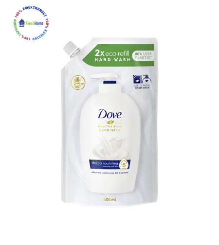 Dove Deeply Nourishing ORIGINAL течен сапун в еко опаковка 500 мл.