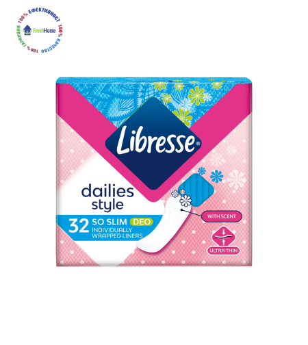 Libresse So Slim Deo Fresh 32 бр. ароматизирани ежедневни превръзки