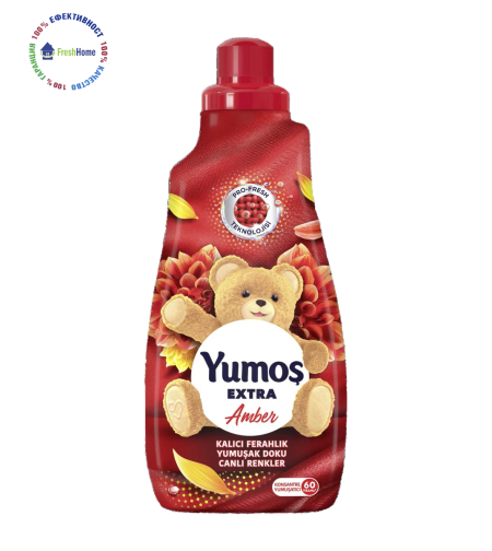 Yumos Extra Amber концентриран омекотител 60 пранета / 1440 мл.