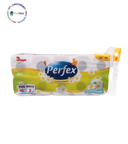 Perfex Deluxe Camomile 10 ролки тоалетна хартия