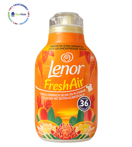 Lenor Fresh Air Tropical Sunset омекотител за тъкани 504 мл