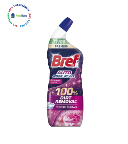 Bref Auto Active WC Gel Blooming Fresh 750 мл препарат за тоалетна чиния