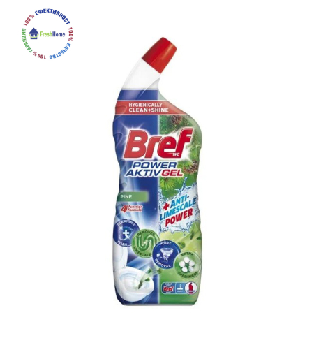 Bref POWER AKTIV WC GEL PINE 700 мл. почистващ гел за толаетна чиния