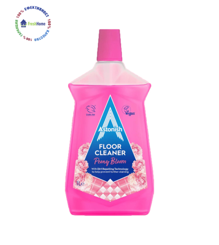 Astonish FLOOR CLEANER Peony Bloom универсален препарат за под с аромат на божур 1 л.