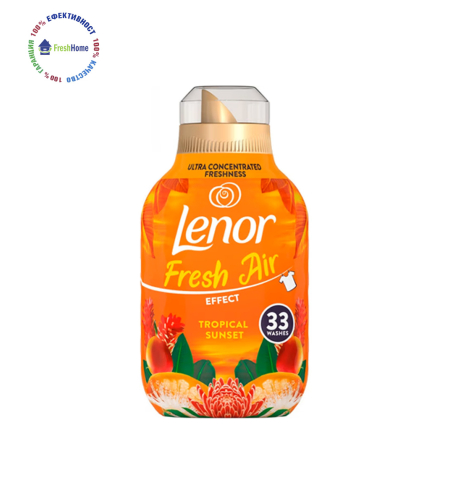Lenor Fresh Air TROPICAL SUNSET – омекотител за тъкани 33 пранета/ 462 мл.