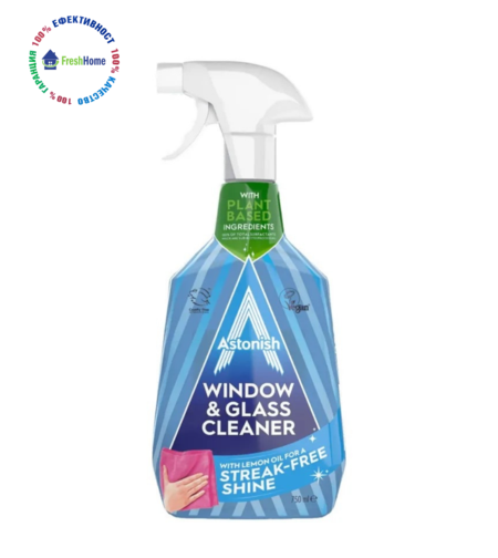 Astonish SPECIALIST Window Glass & Shine – спрей за почистване на прозорци и стъкла 750 мл