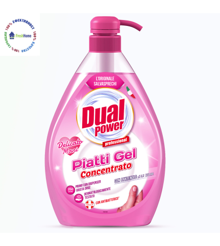 Dual 1l. Концентриран гел за измиване на съдове 