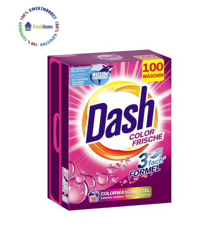 Dash “Color Frische” прах за цветно пране 100 пранета/ 6 кг.