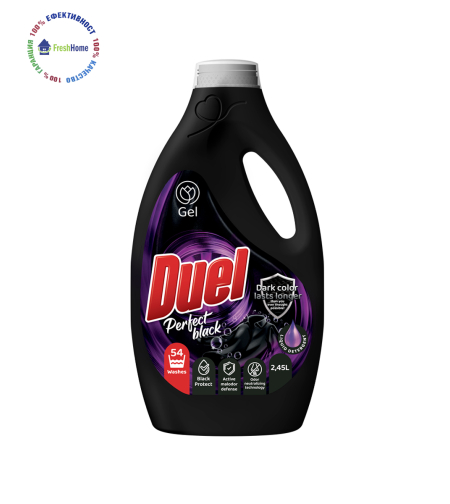 Duel Perfect Black течен перилен препарат за черно и тъмно пране 54 пр./ 2450 мл.