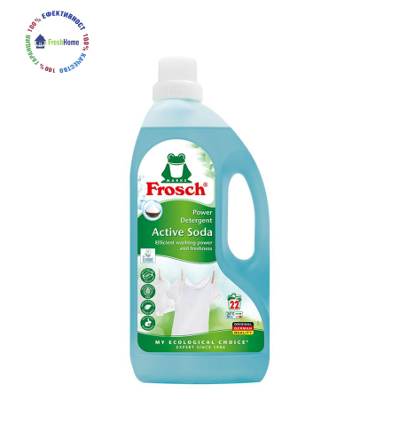 Frosch Active Soda течен перилен препарат за бяло пране със сода