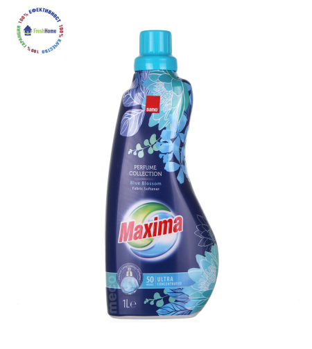 Sano Maxima „Blue Blossom“, концентриран омекотител 50 пранета/ 1l.