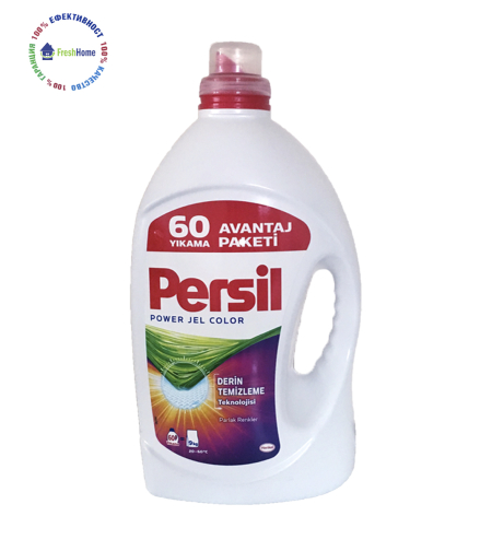 Persil Power Gel Color течен перилен препарат за цветно пране. 60 пранета/ 3.9 л.