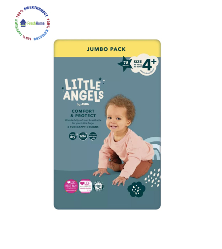 Памперси LITTLE ANGELS 4+ (10-15 kg.)/ 78 бр.