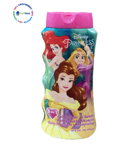 Детски шампоан и душ гел Disney PRINCESS, 475ml.