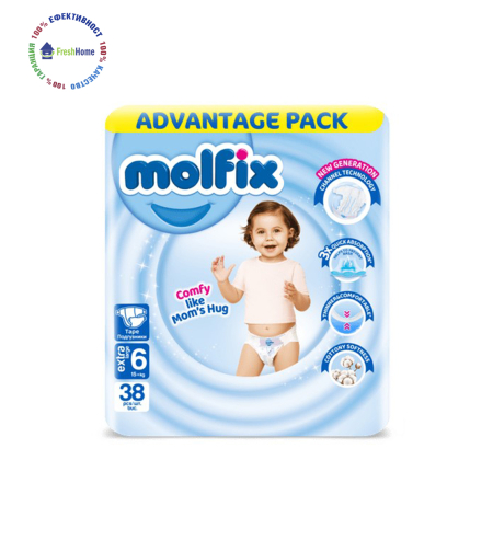 Пелени Molfix 6 (15+ кг.) – 38 бр.
