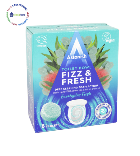 Astonish FIZZ & FRESH Eucalyptus Fresh 8 таблетки