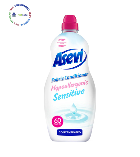 Asevi Hipoalergenic Sensitive концентриран омекотител  60 пранета / 1.500 мл.