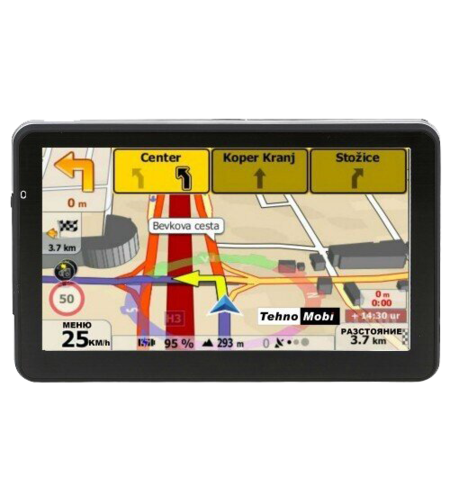 GPS Навигация D7i, 256 MB RAM, 7 инча, Най-новите карти