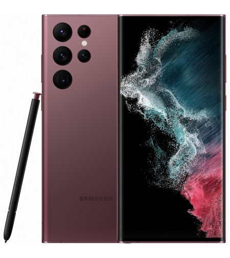 Смартфон Samsung Galaxy S22 Ultra, 256GB, 12GB RAM, 5G, Burgundy