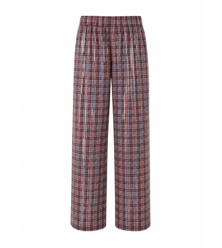 WET CHECKERED PANTS