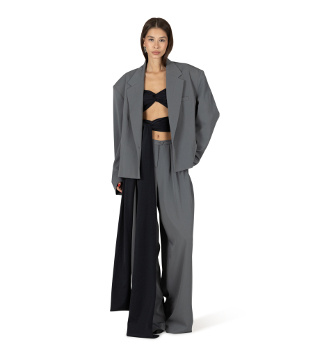 Salma Grey Oversize Blazer