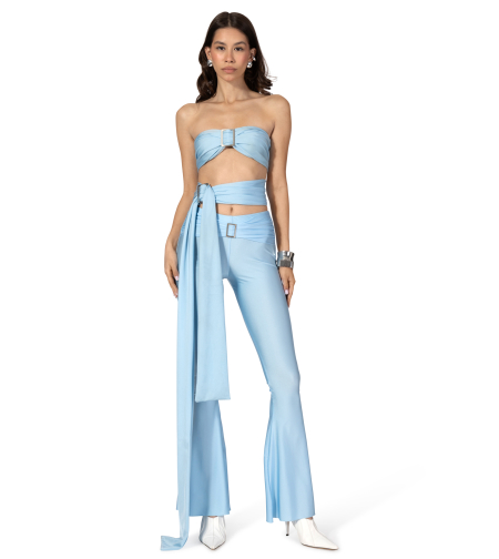 SKY TOP WITH BUCKLES