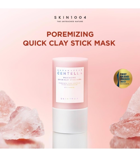 Маска с отмиване тип стик с 5 вида глина, розова сол, алое, азиатска центела Skin1004 Poremizing Quick Clay Stick Mask