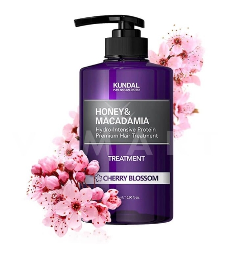 Натурален балсам за коса KUNDAL Honey & Macadamia - Conditioner Cherry Blossom