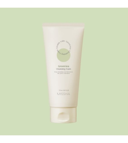 Почистваща пяна със зелен чай Missha Creamy Latte Foam Green Tea 172 мл