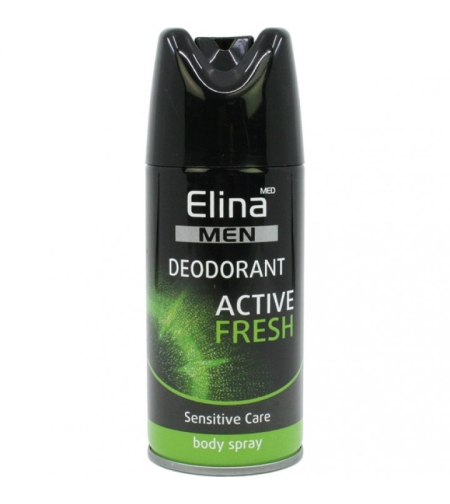 Деозодорант спрей за мъже Elina med Deospray Active Fresh Sensitive Care 150 мл