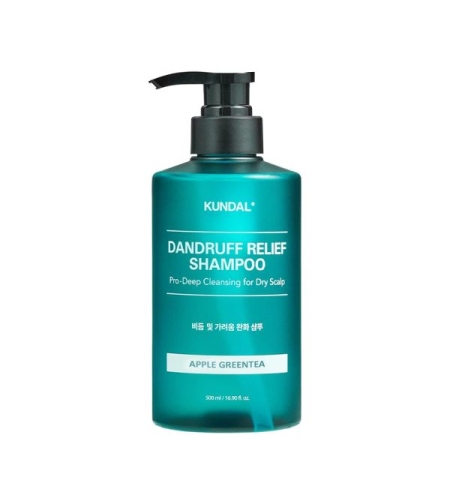 Шампоан против пърхот, аромат на ябълка и зелен чай KUNDAL DANDRUFF RELIEF SHAMPOO  500 мл