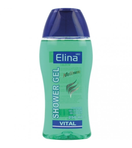 Душ гел с аромат на зелена ябълка Elina med Wellness Shower gel Vital 250 мл