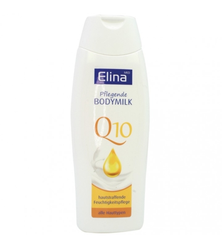 Стягащото мляко за тяло с Q10 за суха кожа Elina med  Q10 Body milk 250 мл