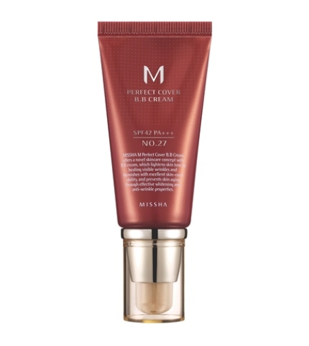 BB Крем с перфектно покритие Missha M Perfect Cover BB Cream SPF42/PA+++ №27 Honey beige, 50мл