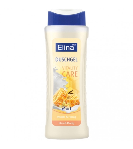 Душ гел с аромат на мед и ванилия Elina med Shower gel Vitality Care 300 мл