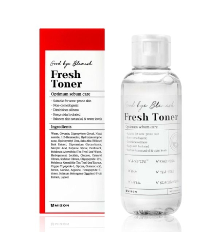 Mizon Good Bye Blemish Fresh Toner, Освежаващ тонер за лице, 120 мл