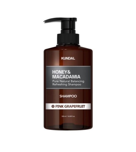 Натурален шампоан с розов грейпфрут KUNDAL Honey & Macadamia - Shampoo Pink Grapefruit 500 мл
