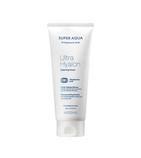 Почистващ крем с 10 вида хиалронова киселина Missha Super Aqua Ultra Hyalron Cleansing Cream 200 мл