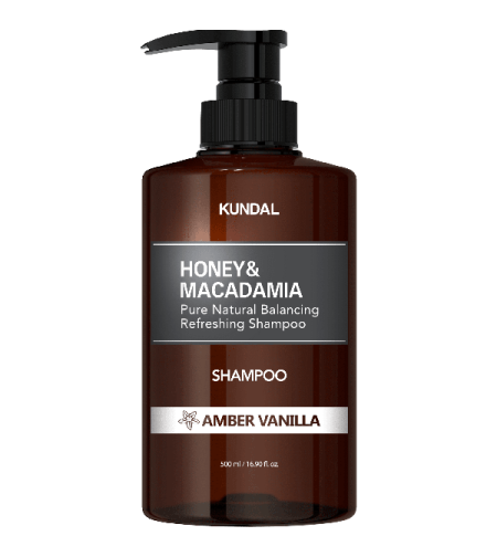 Натурален шампоан с Ванилия KUNDAL Honey & Macadamia - Shampoo Amber Vanilla 500 мл