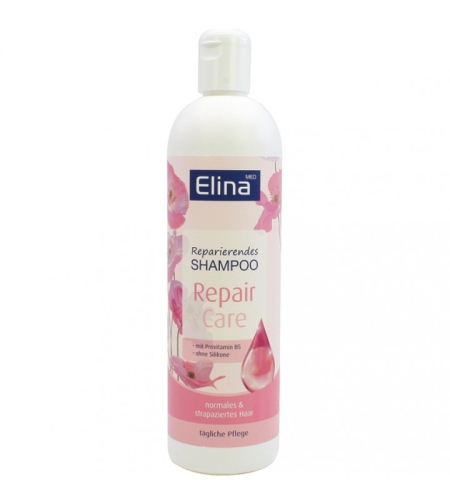 Шампоан с провитамин B5, колаген и урея за нормална и увредена коса Elina med Shampoo Repair Care Pro Vitamin 500 мл