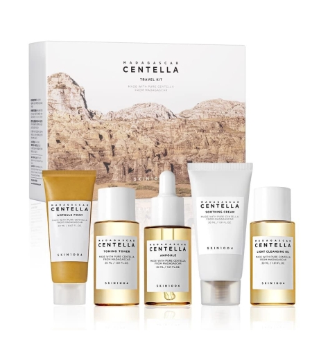 Травъл комплект за лице с азиатска центела Skin1004 Madagascar Centella Travel Kit