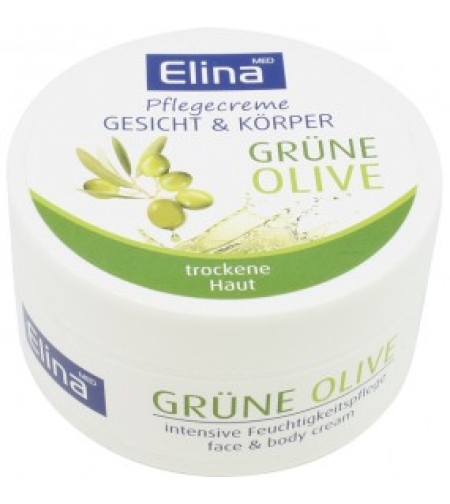 Крем за лице и тяло с екстракт от зелена маслина Elina med Face and body cream Green Olive 150 мл