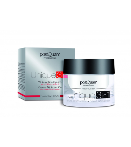 Крем с тройно действие с ефект 24 часас пчелно млечице  PostQuam Essential Shock Unique cream 3in1 50 мл