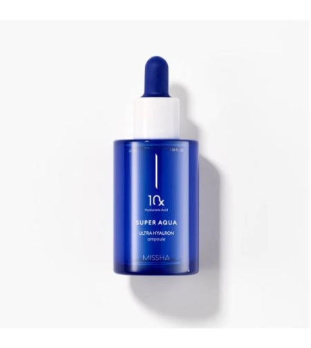 Хидратираща ампула за лице с 10 вида хиалуронова киселина Missha Super Aqua Ultra Hyalron Ampoule 47 мл