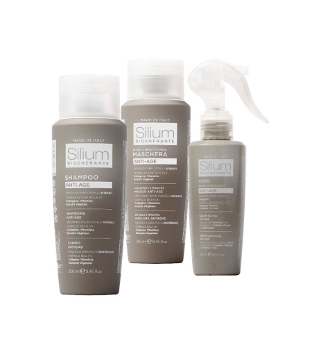 ЛЕЧЕНИЕ ЗА УВРЕДЕНА КОСА SILIUM ANTI-AGE REGENERATING  KIT