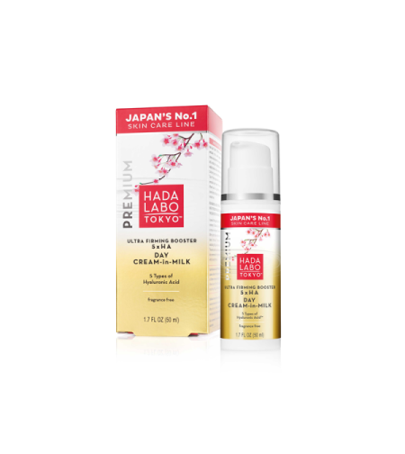 Дневен хидратиращ крем с хиалуронова киселина, Hada Labo Day Cream-in-Milk, 50 мл