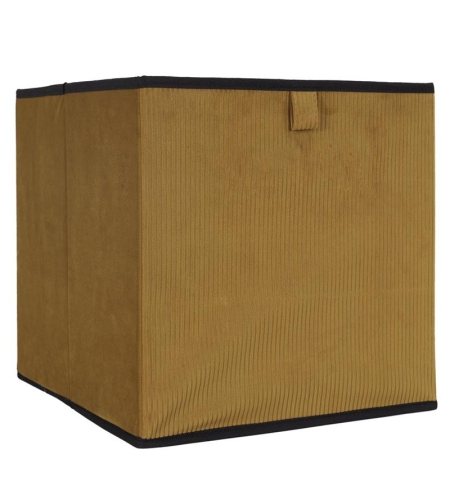 Сгъваема кутия за съхранение в цвят горчица