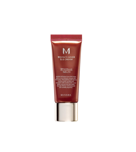 BB Крем с перфектно покритие Missha M Perfect Cover BB Cream SPF42/PA+++ №23 Natural beige, 20 мл